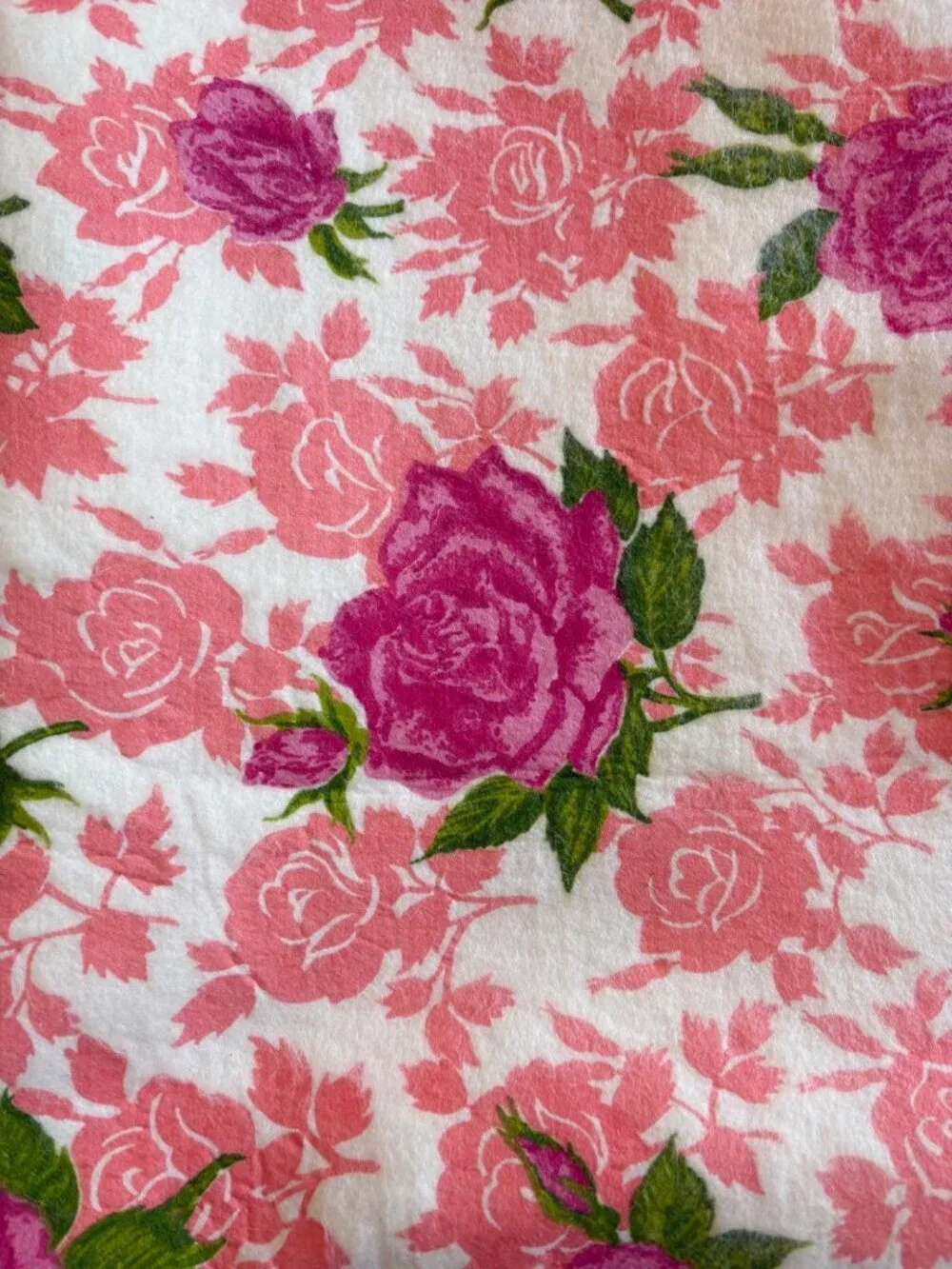 Rare Vintage Chatham Fiberwoven Slumber Rose King Blanket Grannycore King
